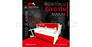 1550 x 4mm Rediktörlü Giyotin Makas - Guillotine Machines